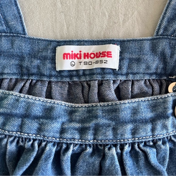 Toddler Miki House Denim Jumper Dress w/Adjustable Straps - Picture 10 of 12
